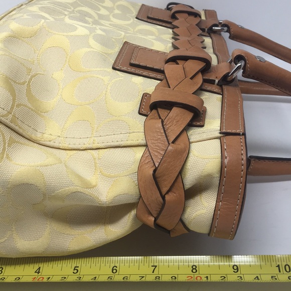 COACH Hampton Signature Carryall Satchel F13068 - Picture 8 of 16